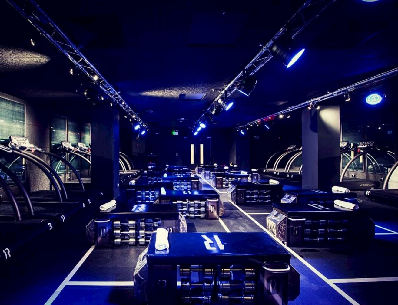 Futuristic fitness room