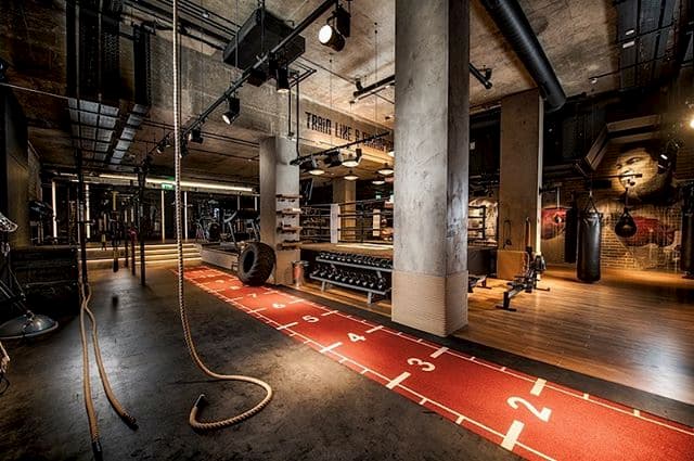 Crossfit area standing empty