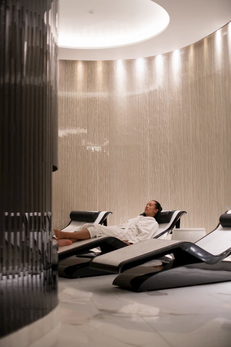 relaxation chairs with people in them