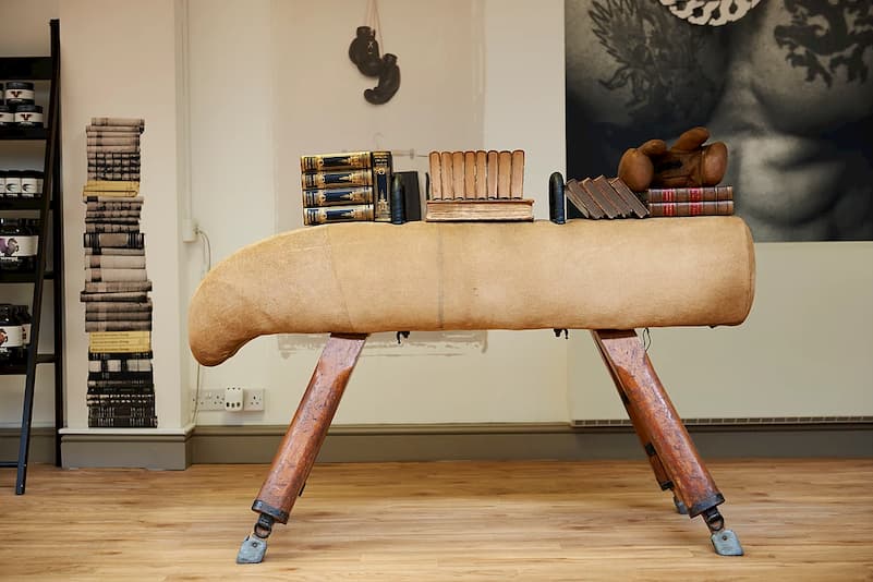 Fitness instrument with books on it