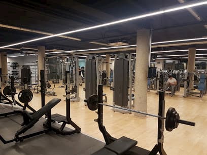 brick room with yoga mats