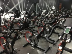 Futuristic fitness room