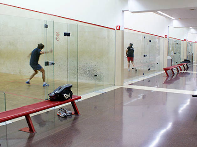 Spinning bikes in a brick room